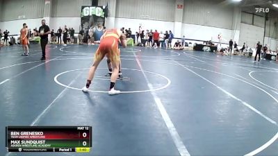 189 lbs Cons. Round 2 - Ben Grenesko, Team UNIFIED Wrestling vs Max Sundquist, Askren Wrestling Academy