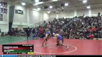 116 lbs 1st Place Match - Mia Ramirez, John Glenn vs Samantha Sachs, Glendora