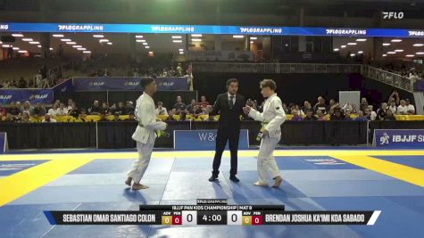 Sebastian Omar Santiago Colon vs Brendan Joshua Ka'imi Koa Sabado 2026 Pan Kids Jiu-Jitsu IBJJF Championship