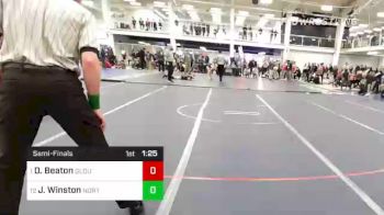 132 lbs Semifinal - Daniel Beaton, Gloucester vs Jason Winston, Norton