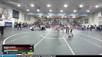 170 lbs Champ. Round 1 - Harrison Nunez, Servite vs Elijah Acosta, Cypress