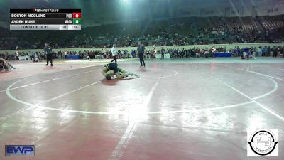 96 lbs Consi Of 16 #2 - Boston McClung, Piedmont vs Ayden Ruhe, MacArthur Wrestling