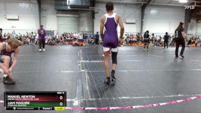 115 lbs Cons. Round 2 - Liam Maguire, Carolina Reapers vs Manuel Newton, MBCRD Youth Wrestling Club