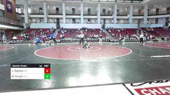 133 lbs Quarterfinal - Jude Robson, Roanoke College vs Mason Brugh, Ohio