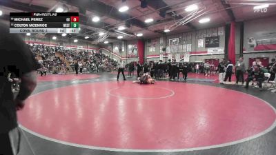 150 lbs Cons. Round 2 - Colton McEnroe, West Torrance vs Michael Perez, Oxnard