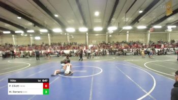 116 lbs Rr Rnd 4 - Paisley Elliott, Crowley County vs Madison Romero, Ignacio Wrestling Club