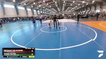 38 lbs Quarterfinal - Ryder Felton, Takedown Elite Wrestling vs Beckham Van Buskirk, Vici Wrestling Club
