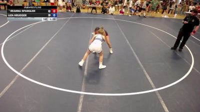 105 lbs Champ. Round 1 - Reanna Spangler, KS vs Liza Krueger, SD
