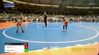 46 lbs Semifinal - Christopher Moreno, Hawkeye WC vs Weston Molinaro, Rising Sun Wrestling Club