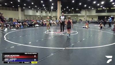 77 lbs Placement (4 Team) - Abby Harvey, Feelin Peachy vs Jayde McIntosh, TN AAU- Chaos