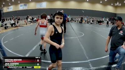 52 lbs Round 1 (10 Team) - Weston Brewer, Warriors WC vs Jack Sanders, Mat Assassins