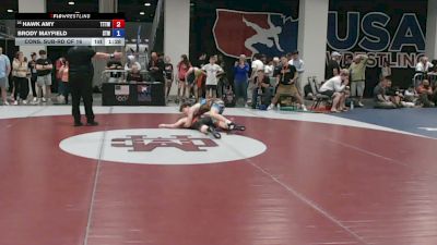 57 kg Cons. Sub-rd Of 16 - Hawk Amy, Tiger Town Tanglers Wrestling Club vs Brody Mayfield, Steller Trained Wrestling