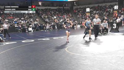 113 lbs Consi Of 16 #1 - Caden Herrera, Bakersfield (CS) vs Kaiden Lepe, Walnut (SS)