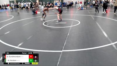 184 lbs Champ. Round 2 - Roemelo Hudson, Waldorf (Iowa) vs Owen Gundmundson, Simon Fraser (B.C.)