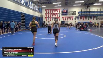 JV-2 lbs Round 2 - Edith Mora-Martinez, South Tama County vs Paige Clemensen, Vinton-Shellsburg