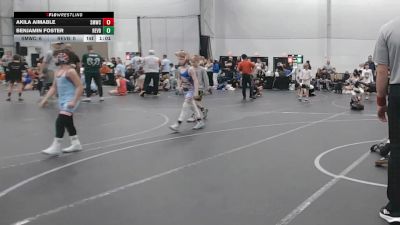 56 lbs Semis (4 Team) - Akila Aimable, SMWC WOLFPACK vs Benjamin Foster, Revival Blue