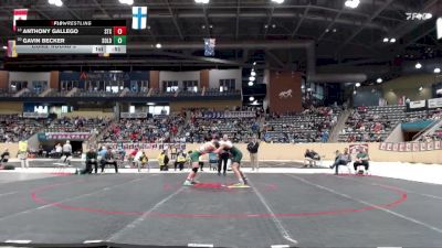 165 lbs Cons. Round 3 - Anthony Gallego, St. Xavier vs Gavin Becker, South Oldham