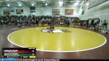 119 lbs Round 2 - Lahalee Michel, Omak Wrecking Crew vs Braelyn Manke, Steelclaw Wrestling Club