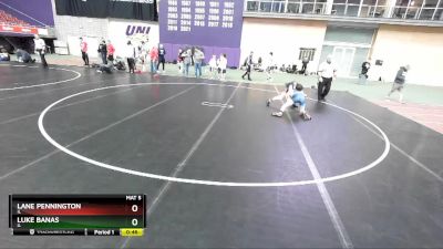 130 lbs Cons. Round 2 - Luke Banas, IL vs Lane Pennington, IL