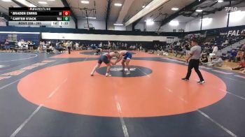 285 lbs Quarterfinal - Braden Ewing, Liberty vs Carter Stack, Washington And Lee