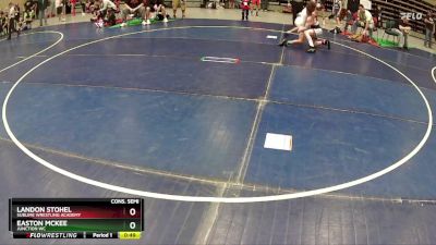 110 lbs Cons. Semi - Landon Stohel, Sublime Wrestling Academy vs Easton McKee, Junction WC