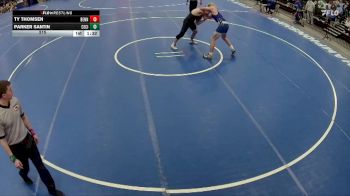 215 lbs Quarterfinals (8 Team) - Parker Santin, Central City vs Ty Thomsen, Bennington