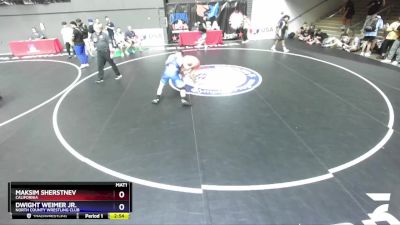 79 lbs Champ. Round 2 - Maksim Sherstnev, California vs Dwight Weimer Jr., North County Wrestling Club