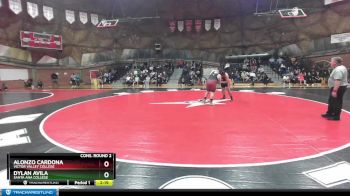 285 lbs Cons. Round 2 - Alonzo Cardona, Victor Valley College vs Dylan Avila, Santa Ana College