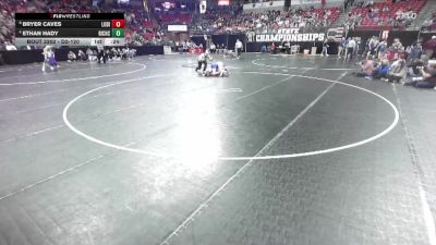 D2-120 lbs Cons. Semi - Ethan Hady, Richland Center vs Bryer Caves, Lodi