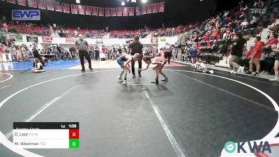 67 lbs Quarterfinal - Drake Lear, Fort Gibson Youth Wrestling vs Mason Woolman, Tiger Trained Wrestling