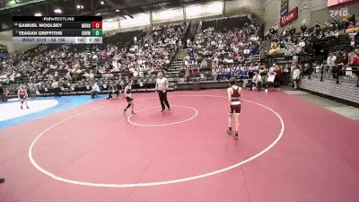 3A 106 lbs Cons. Round 2 - Teagan Griffiths, Canyon View vs Samuel Woolsey, Morgan