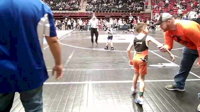 49 lbs Consi Of 8 #1 - Bentley Hughart, Berryhill Wrestling Club vs Able Ridge, Sperry Wrestling Club