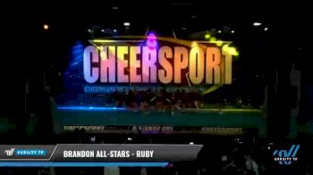 Brandon All-Stars - Ruby [2021 L2 Youth - Medium Day 1] 2021 CHEERSPORT National Cheerleading Championship