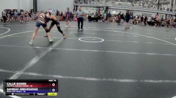 132 lbs Semis (4 Team) - Callie Bower, Central Pennies Power vs Samirah Abdussamad, MGW Lost Souls