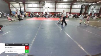 56 lbs Semifinal - Michael Levine, East Hanove,r NJ vs Vincent Martinez, Pennsauken, NJ