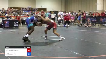 70 kg Rnd Of 16 - Jackson Arrington, Wolfpack WC/ TMWC vs James Green, Nebraska Wrestling Training Center