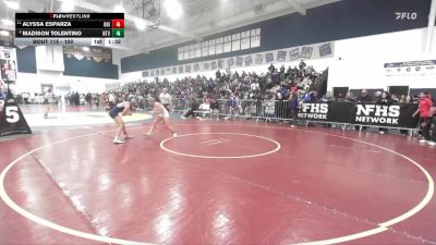 100 lbs Quarterfinal - Madison Tolentino, Northview vs Alyssa Esparza, University