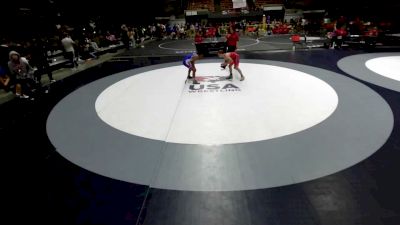 96 lbs 5th Place Match - Max Kugelman, Yuba Sutter Combat Wrestling Club vs Josiah Vasquez, Elite Force Wrestling Club