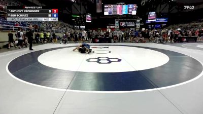 190 lbs Cons. Rd Of 16 - Anthony Kroninger, OH vs Ben Schultz, MN