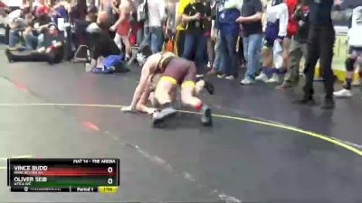 155 lbs Champ. Round 1 - Vince Budd, Manchester WC vs Oliver Seib, Utica WC
