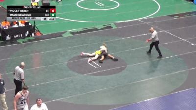 98 lbs Semifinal - Violet Weber, Mt. Lebanon vs Imani Newsome, Harrisburg