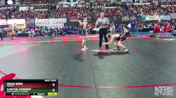 Champ. Round 1 - Canyon Sargent, Saint Ignatius / Charlo vs Craig Berg, Poplar