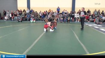 90 lbs Round 1 - DaMonte Rausch, Pinnacle Wrestling Club vs Reid Carter, Flat Earth