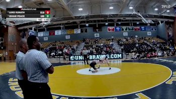 141 lbs 1st Place Match - Isham Peace, Lander vs Luke Kunath, Belmont Abbey