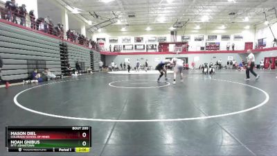 184 lbs Champ. Round 2 - Mason Diel, Colorado School Of Mines vs Noah Gnibus, Pitt-Johnstown