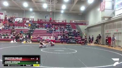 141 lbs Champ. Round 1 - Andre Dargani, San Francisco State vs Grayston DiBlasi, Colorado School Of Mines