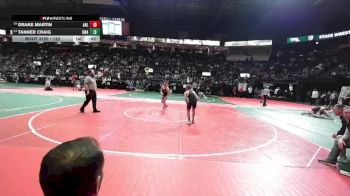 122 lbs Cons. Round 2 - Drake Martin, AHL1 vs Tanner Craig, Unattached