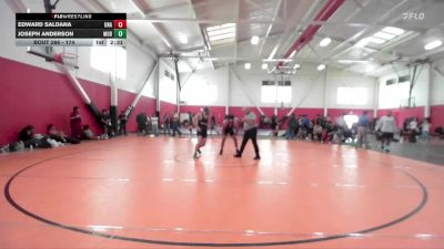 174 lbs Cons. Round 2 - Edward Saldana, Unattached vs Joseph Anderson, Modesto Junior College