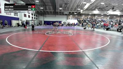 157 lbs Cons. Round 3 - Invi Bella, Graceland University vs Cale Hein, Ottawa University
