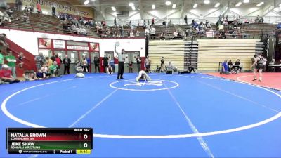 70-75 lbs Round 3 - Natalia Brown, Contenders WA vs Jeke Shaw, Roncalli Wrestling